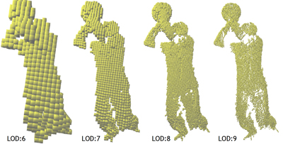 Lelev-of-Detailに基づくVoxel表現